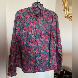 J. Crew X Liberty of London Blouse size Medium